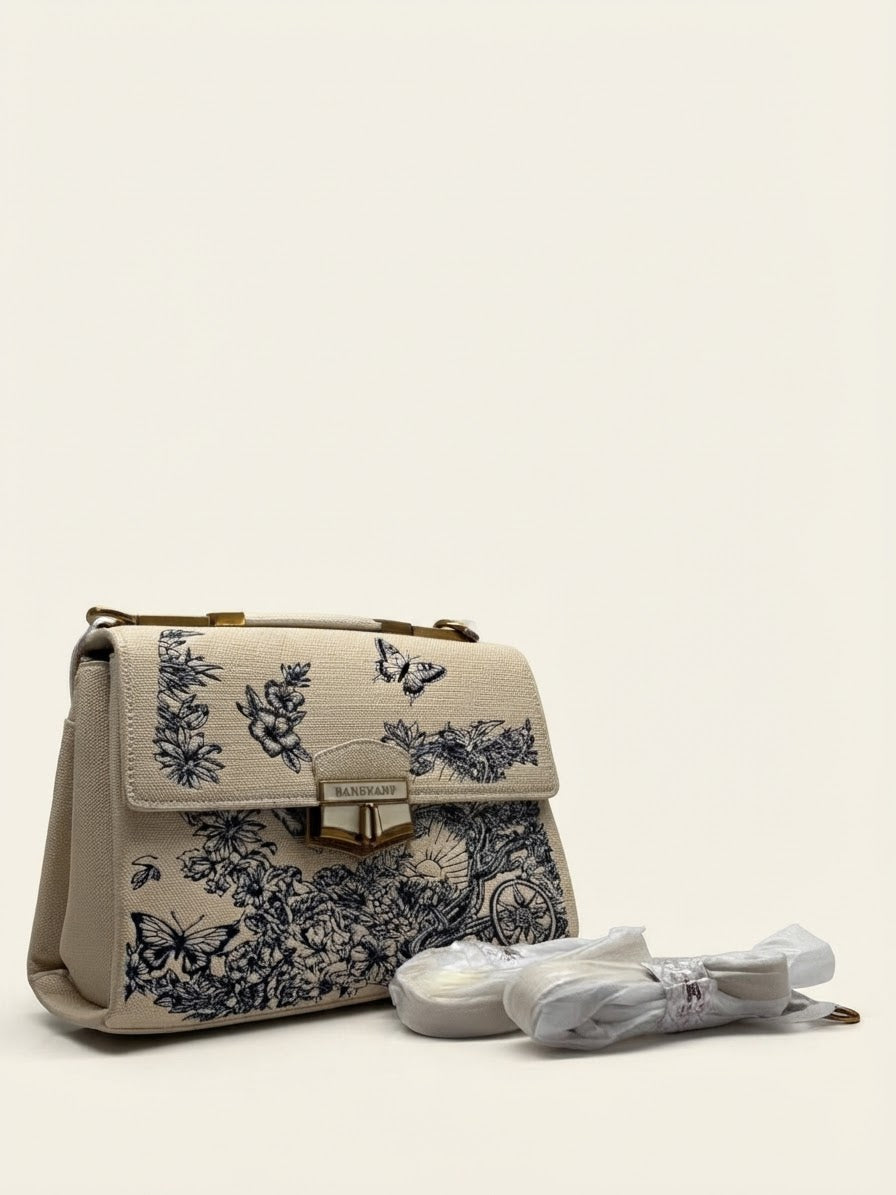 Banevanf Floral Toile Crossbody