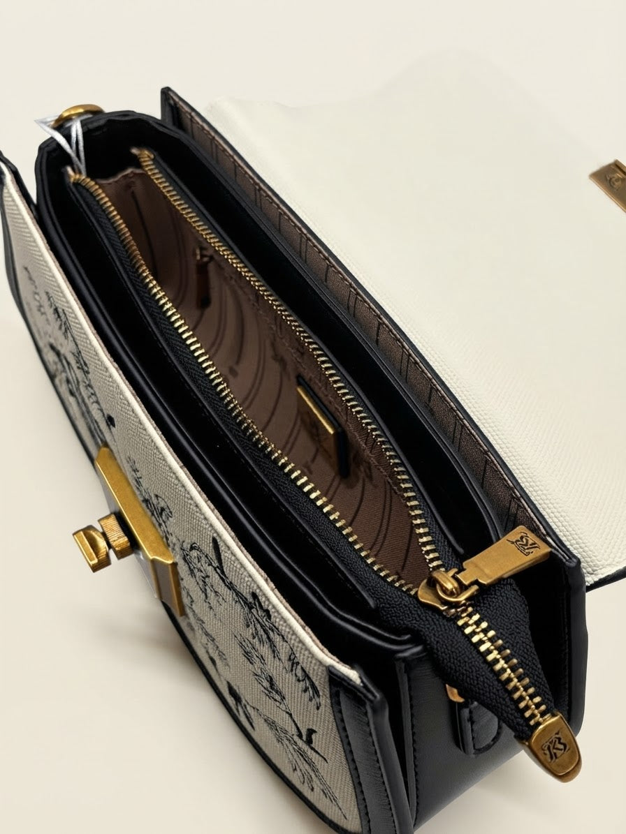Banevanf Floral Flap Baguette