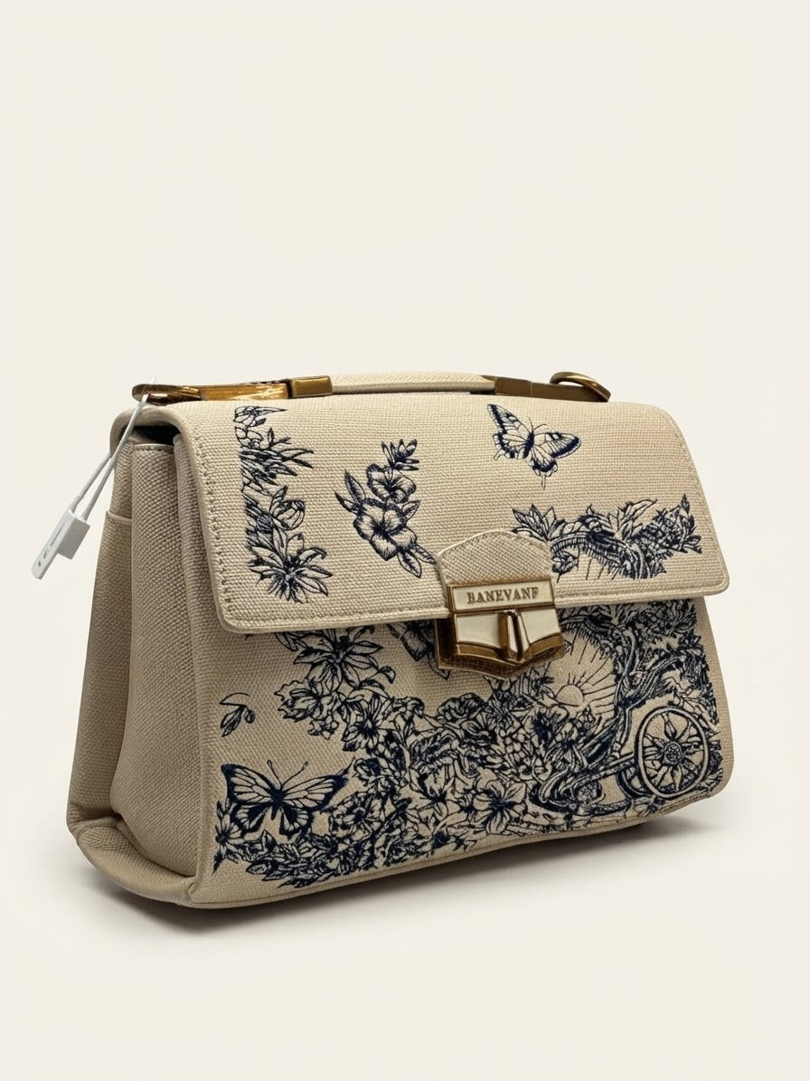 Banevanf Floral Toile Crossbody