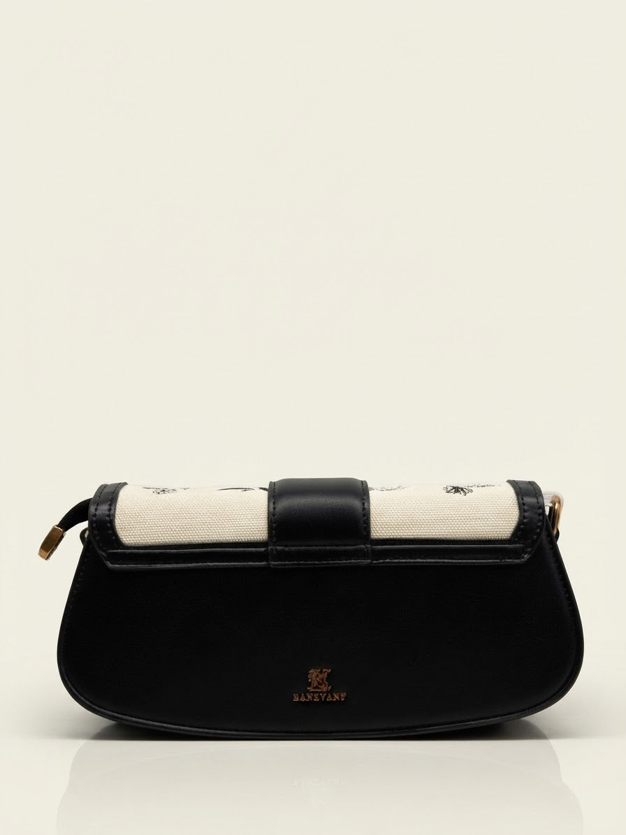 Banevanf Floral Flap Baguette