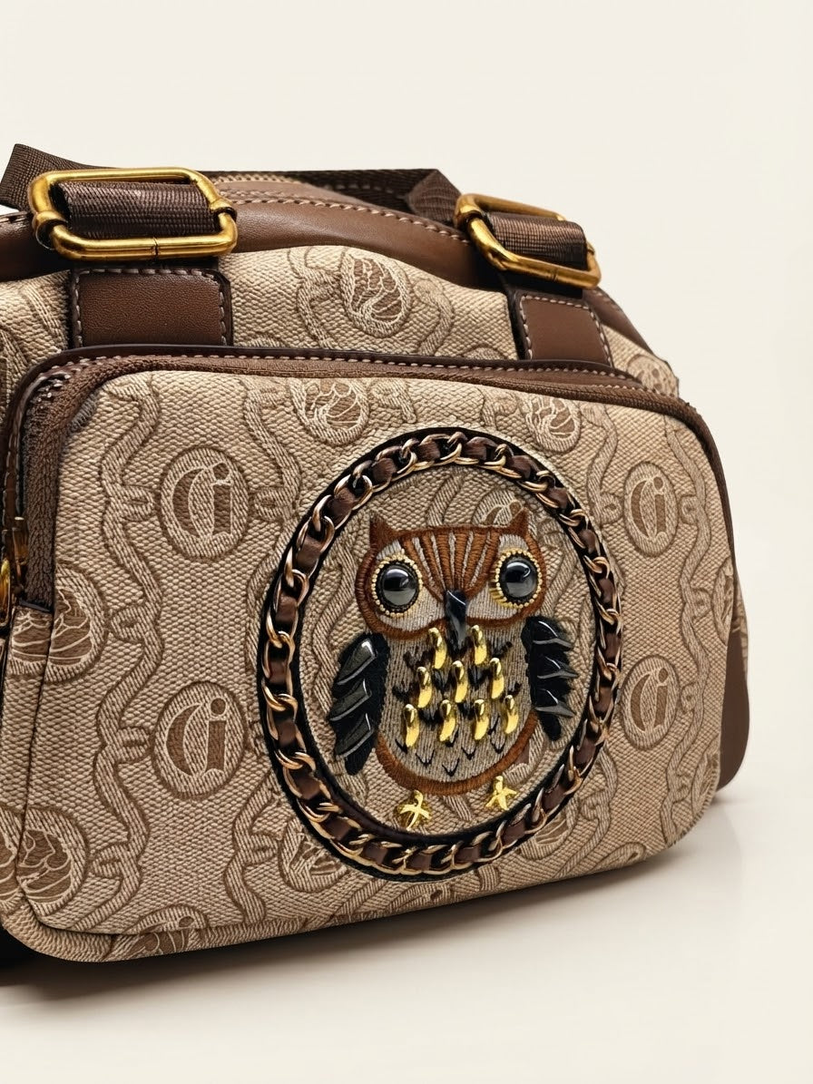 Ave Owl Top-Handle (Canvas)