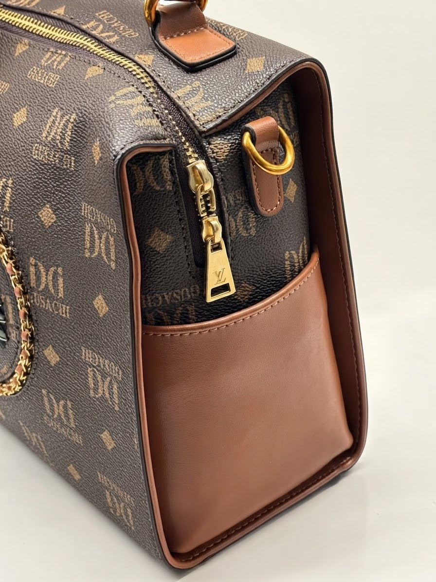 Ave Owl Medallion Top-Handle